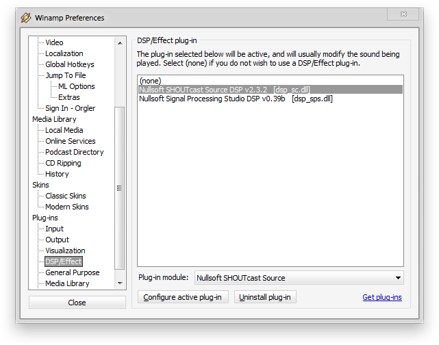 Getting Started with Winamp — screenshot