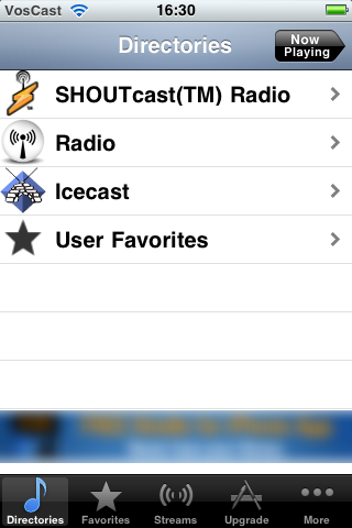 iOS: Listening with Radio Lite — screenshot