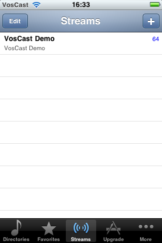 iOS: Listening with Radio Lite — screenshot