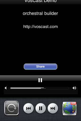 iOS: Listening with Radio Lite — screenshot